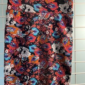 LuLaRoe Colorful Floral Pencil Skirt